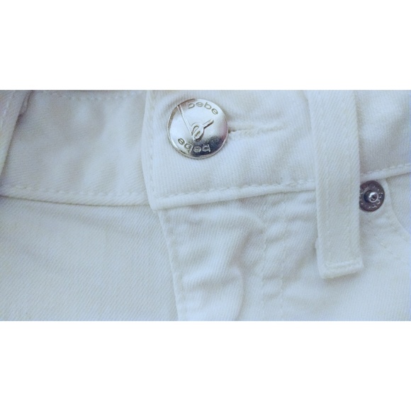 NWOT Bebe jeans white - Picture 4 of 6